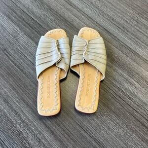 Robert Zur leather slides.  Size 8.5